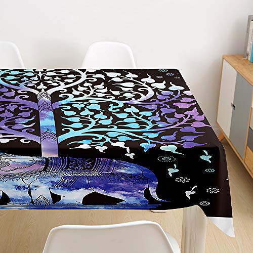 Nappe éléphant anti-tache rectangulaire pour protéger votre table