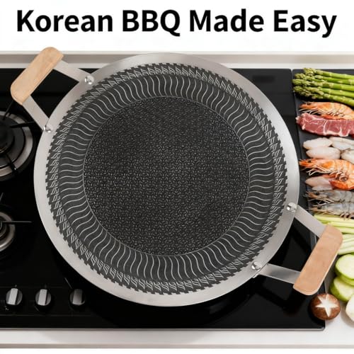 Poêle barbecue coréen pour extérieur et camping lors de vos repas d'été