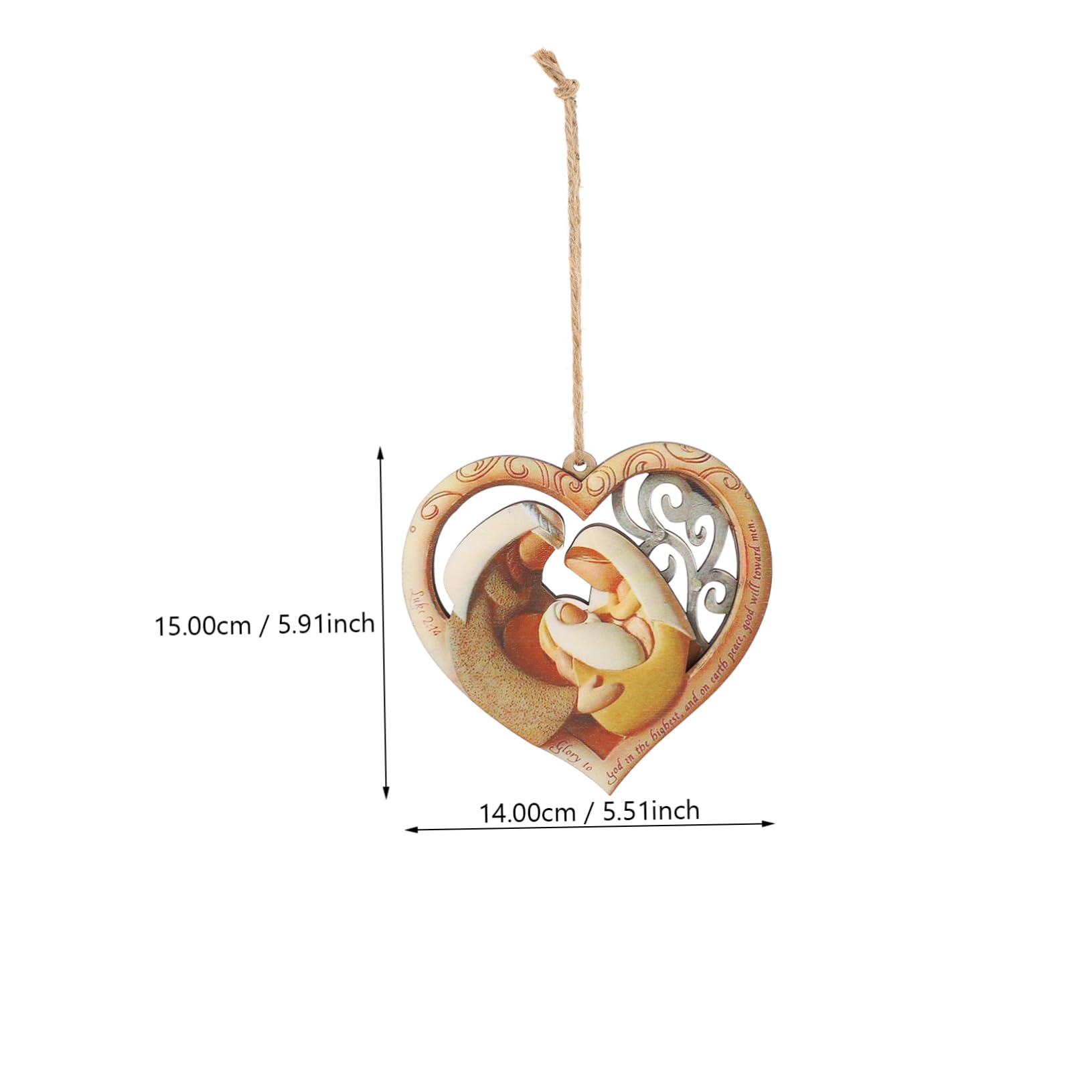 GALPADA 3stücke Holzanhänger Mit Liebevollem Herzen Und Familienfiguren Wanddeko Für Jedes Zimmer Für Wohnzimmer Kinderzimmer Büro Und Mehr Natural Wood Material Schlichte Eleganz