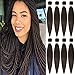 Pre-Stretched Braiding Hair Extensions for Braiding Dark Brown Braiding Hair Pre Stretched 26 inch 8 Packs Hot Water Setting Soft Yaki Texture Synthetic Fiber Braids