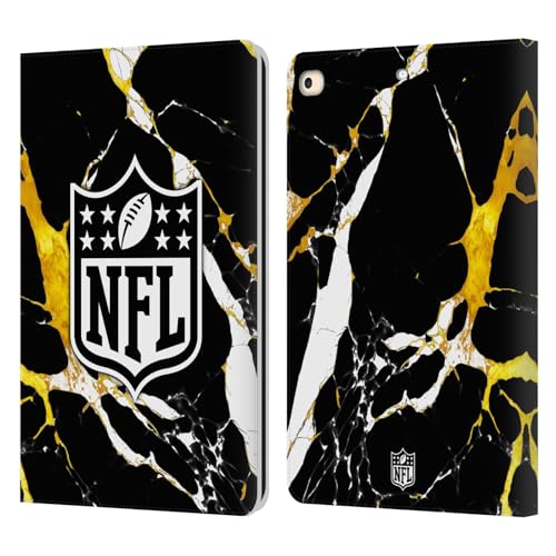 Étui portefeuille en cuir compatible avec Apple iPad 9.7 2017 / iPad 9.7 2018 NFL Marbre