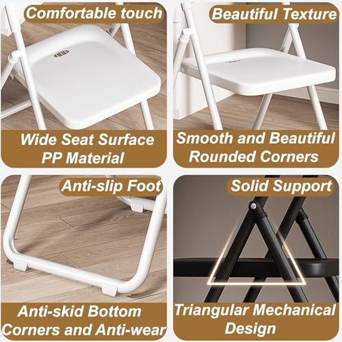 Chaise d'événement pliable extérieure et tabouret portable empilable avec dossier rouge