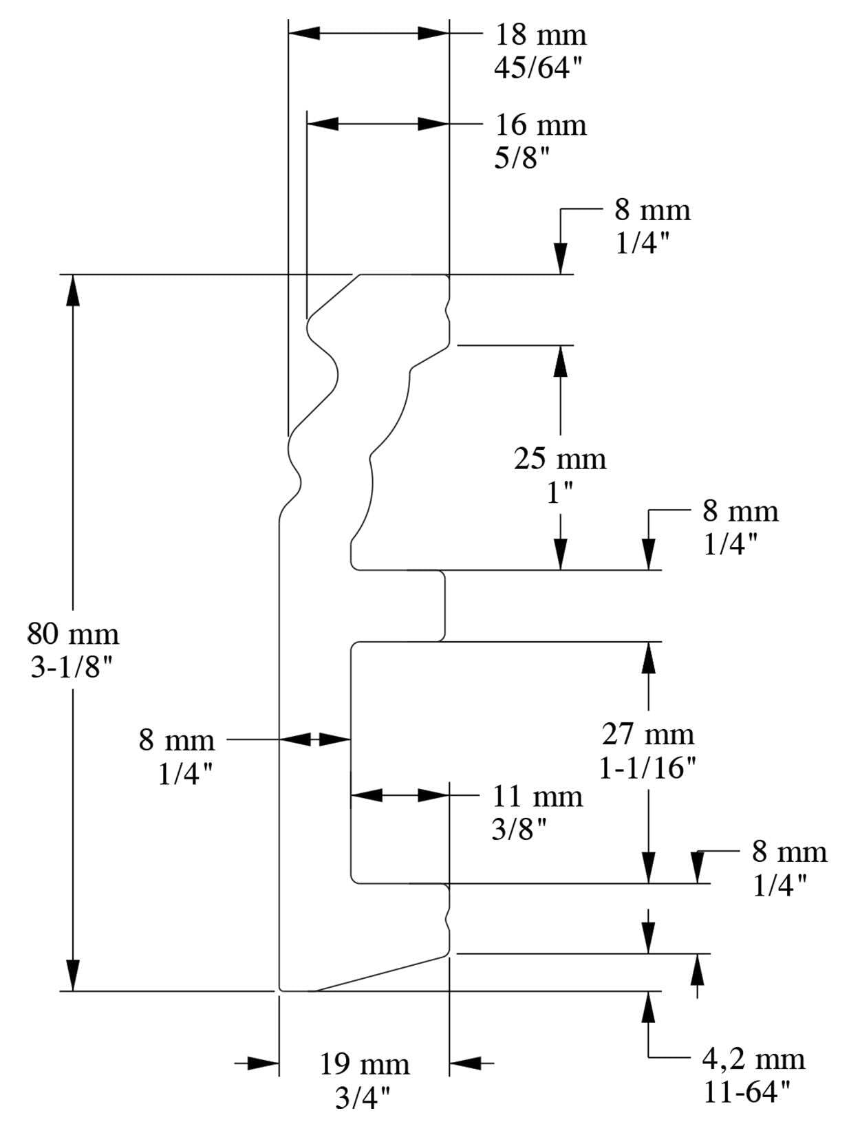 Plinthe intemporelle SX195