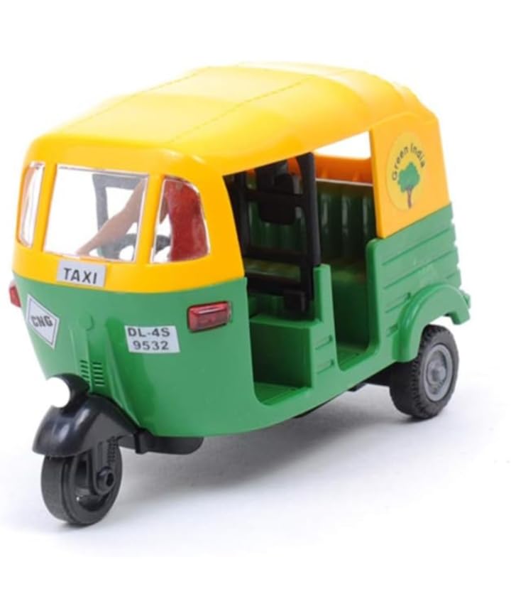 Auto Rickshaw Toy with Movable Handle and Pull Back Action for Kids (B0CMQPCMTS) Amazon Price History, Amazon Price Tracker
