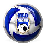 Madrid Madrid Balón 230 mm PVC, Color Blanco y Azul (Multicolor), (Mondo 2589)
