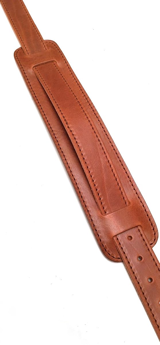 Custom Style Czarny skórzany pasek do gitary basowej 3 cm z paskiem na ramię i klamrą T330
