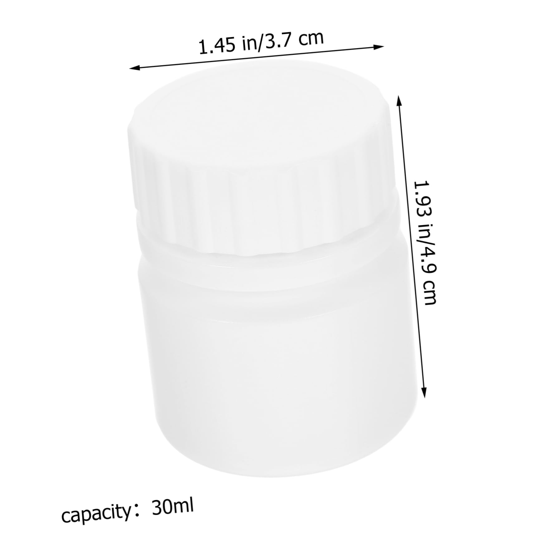 ERINGOGO 12Pcs Portable Small Refillable Bottles with Screw Cap for Medicine Storage Organizer Travel Friendly Empty Pill Containers