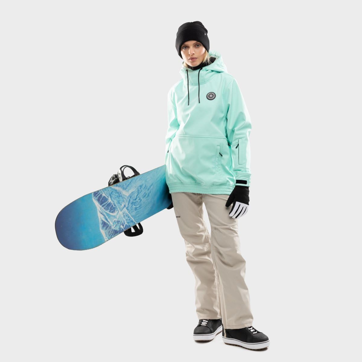 SIROKO Veste de Snowboard pour Femme W1-W Iceberg