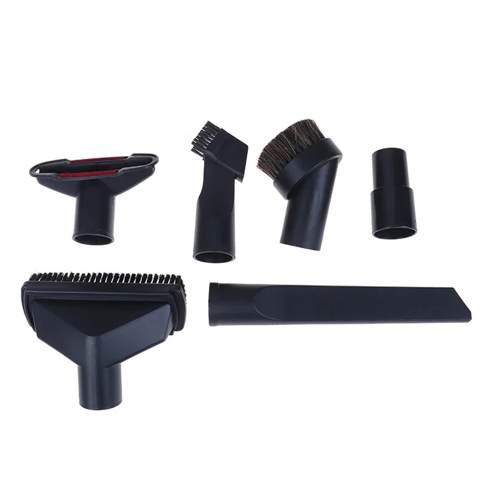 6-in-1 Universaler Staubsauger Bürsten Düsen Kit 32/35mm | 6-in-1-Universal-Staubsauger-Set inklusive Bürste, Düse, Fugendüse und Treppenwerkzeug. Passend for 32-mm-/35-mm-Schläuche.