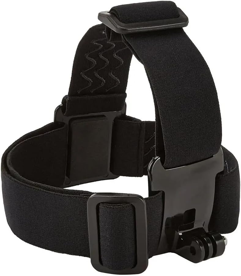 Action Camera Head Mount Strap Wearing Head Belt Compatible with Gopro Hero 12 11 10 9 8 7 6 5/AKASO EK7000 Brave 4 Brave 7 LE/Dragon Touch/Apexcam/Surfola/Xilecam/WOLFANG Action Camera