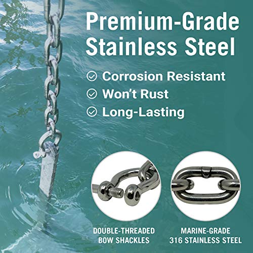 Stainless Steel Anchor Chain, Marine Grade Boat Accessories - image 3
