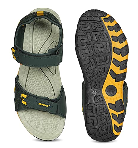Image of Sparx Trending footwear Men's sandals for Outdoor /Office /Casual /Running /Gymming /Walking ss-491 green yellow uk-9