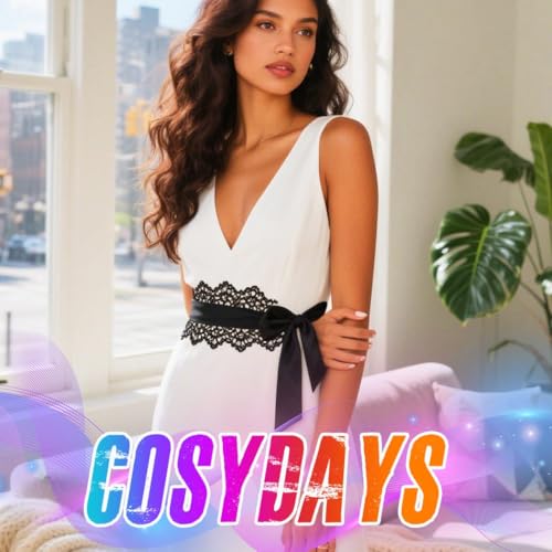 COSYDAYS Obi Waist Belt Lace Black Wide Wrap Corset Belts for Women4