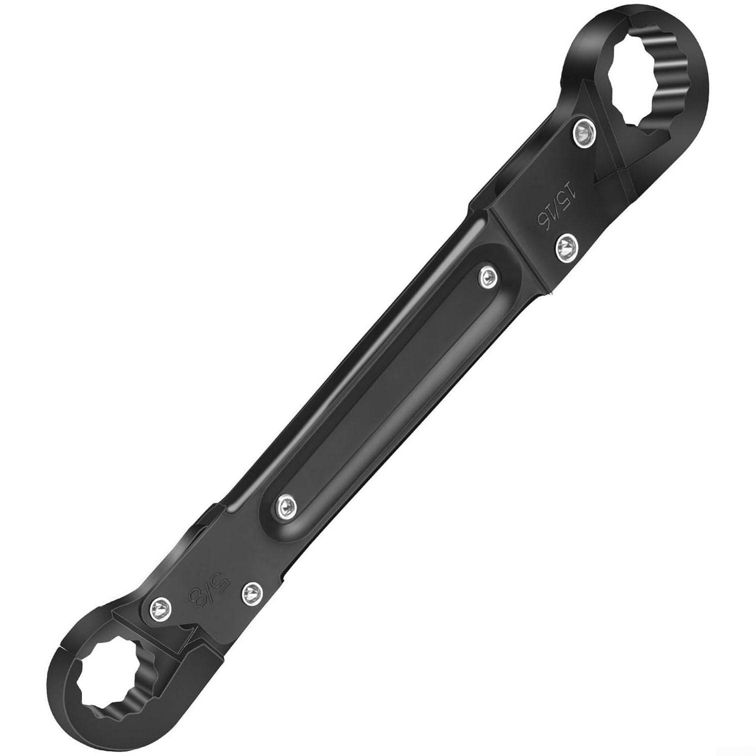 Verstellbarer Sanitärschlüssel für Winkelabsperrventile, Doppelkopf-Rohr-Reparaturwerkzeug mit schlankem Profil für enge Räume, 15 cm und 22,9 cm Set, hohe Ca(2 Stück)