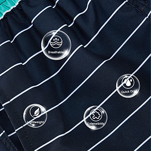 Image of Cozople 7-16T Teen Boys Swim Trunks Quick Dry UPF 50+ Swimwear Bathing Suit for Big Boys Beach Swim Boards Shorts