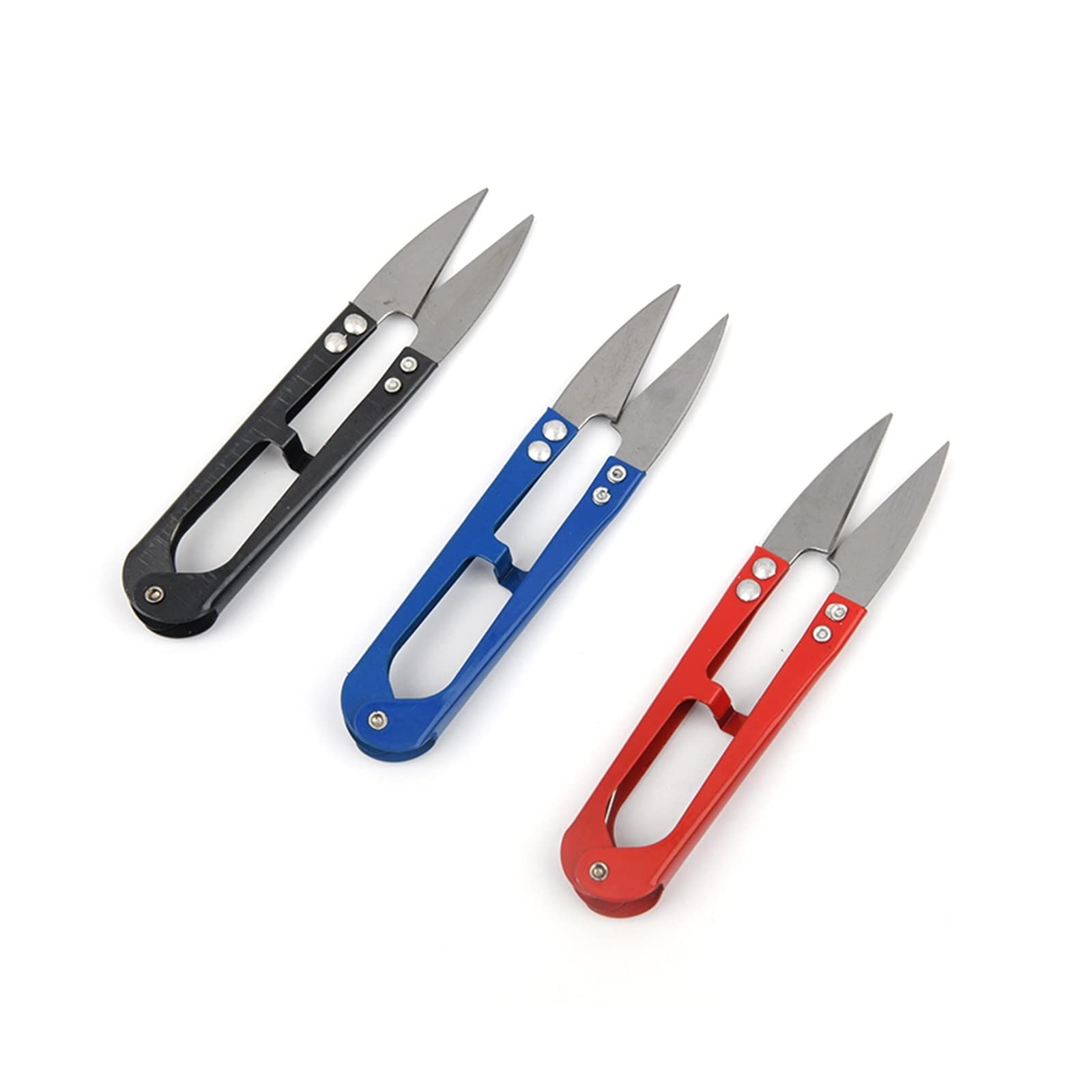 GLJTUO Multicolor Stationery Scissors Nippers U Shape Clippers Steel Decorative Scissors Professional Tailor Scissors