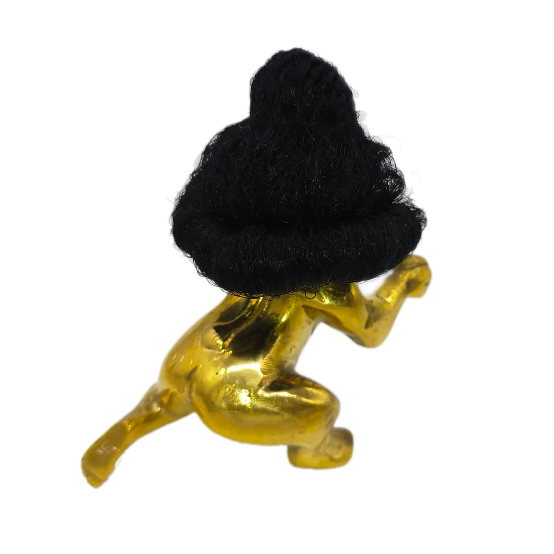 EcommallLaddu Gopal Hair Size 2 Bal Gopal Wig Shiny Nylon Baal/Kesh for Krishna Idol (Set of 1)