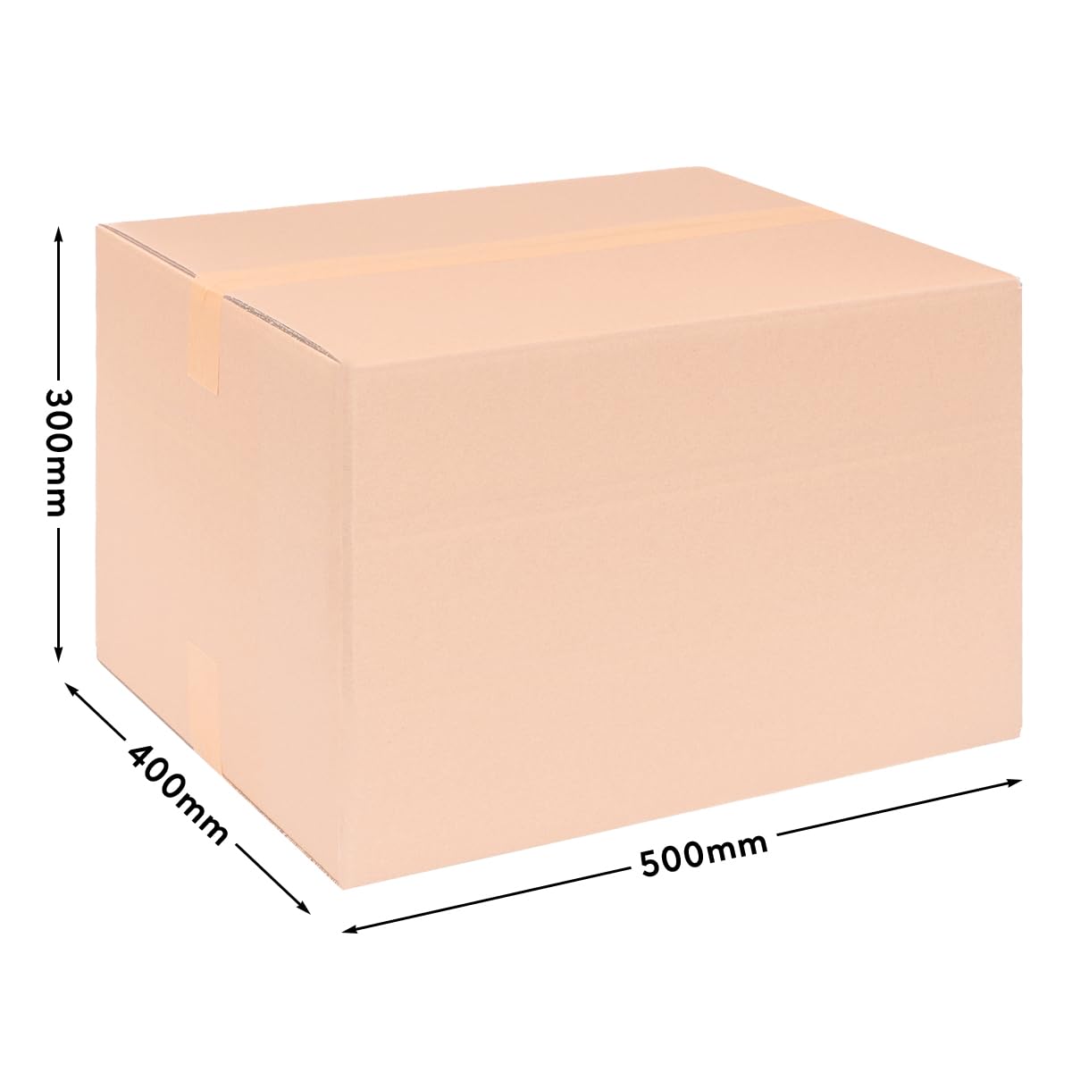 verpacking Faltkartons 490 x 390 x 285 mm Braun (Außenmaß 500 x 400 x 300 mm) variable Höhe 100/200 mm bei KK 110 2-wellig Versandkarton mittelgroße Waren DHL Paket DPD GLS Hermes Kartons (40 Stück)