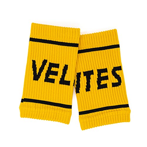 Velites I Flexible Fabric Wrist Band I Provides Support and Security for Your Workouts I Better Grip on Bar I Protect Sensitive Skin and get I One Size fits all (Mustard) - Image 4