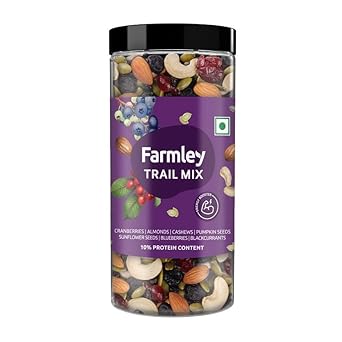 Farmley Trail Mix,450g | 7 Superfood in 1 Mixes | Dry Fruits Contains Almonds, Cashews, Blueberries, Blackcurrant, Pumpkin & Sunflower Seeds - image, photos