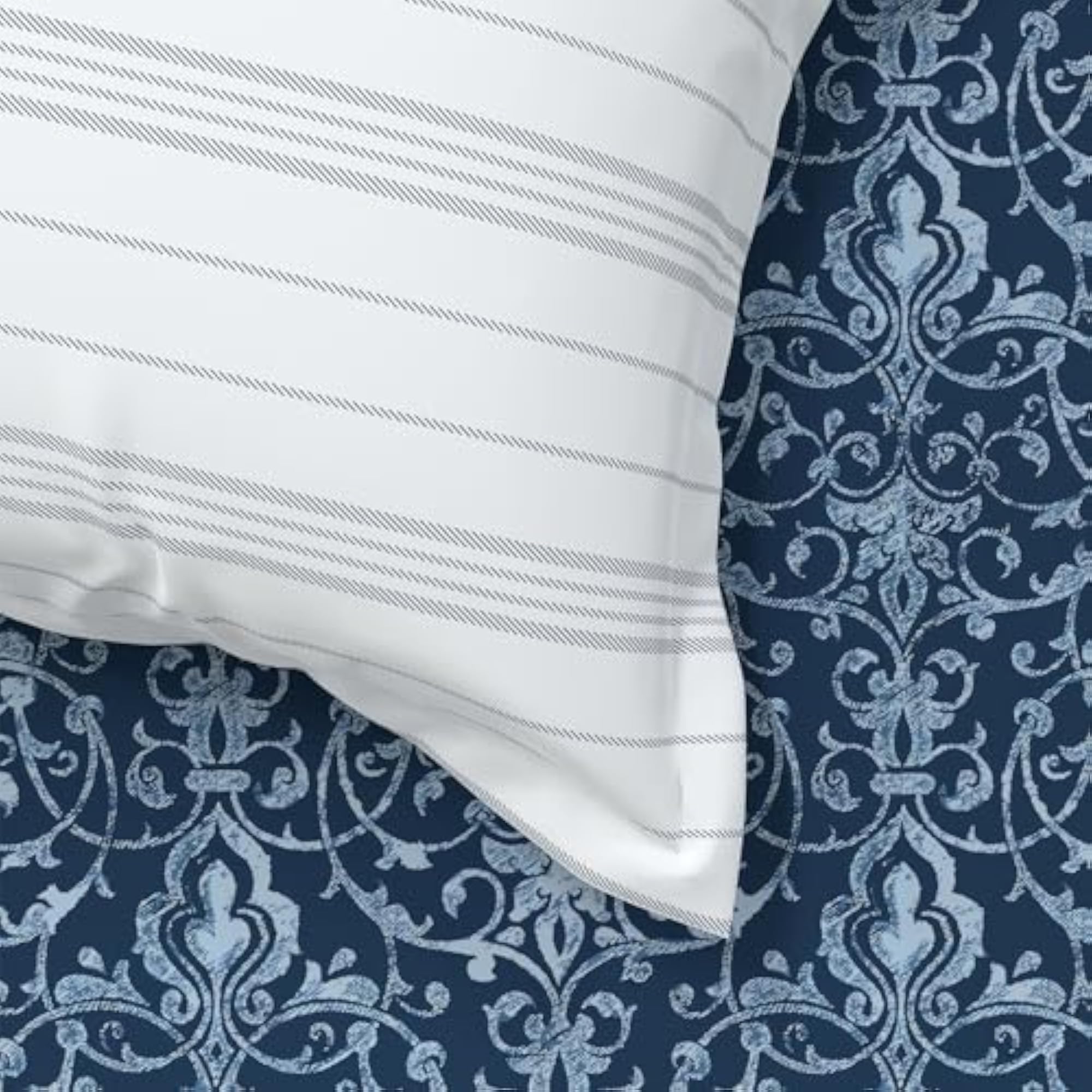 Trident Classic Mood Indigo 100% Cotton King Size Bedsheet Set