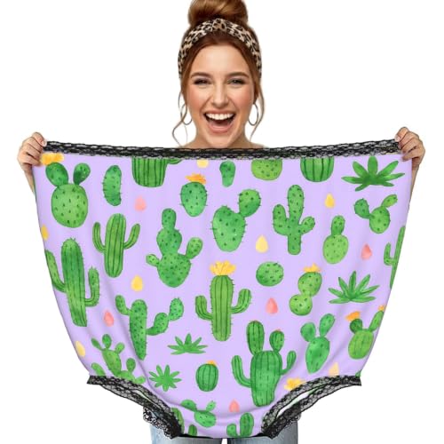 Culotte surdimensionnée motif cactus aquarelle noir Augenstern