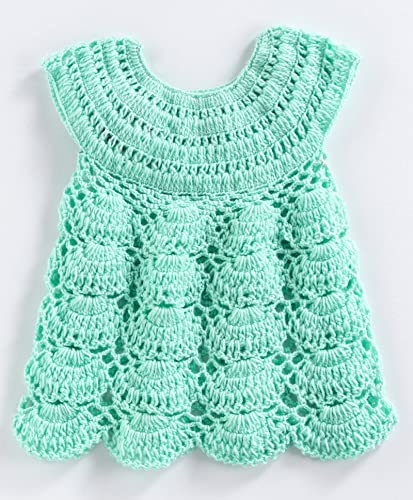 Image of Flower Detailed Sleeveless Dress with Headband & Booties - Sea Green