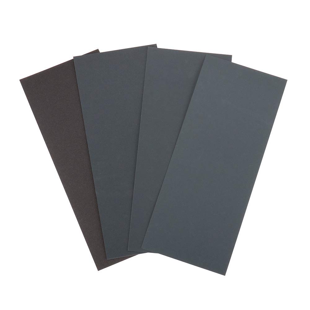 Papier abrasif imperméable GodHand Tools lot de 4 feuilles pour ponçage de précision - 6