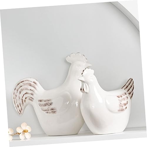 Miniatura 9 de Cabilock Adorno de gallo de cerámica, decoración de gallo, figura moderna, decoración del hogar, artesanía decorativa