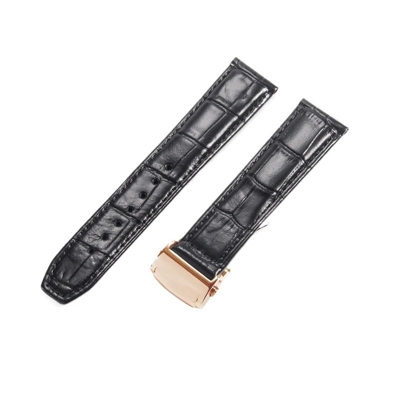 Bracelet montre Maurice Lacroix cuir noir 22mm, l'accessoire idéal du quotidien