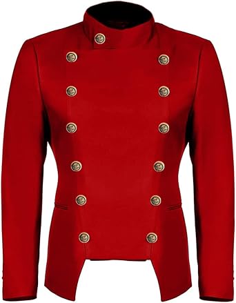 Mens Fashion Suit Jacket Slim Fit Blazers Stage Dress Jackets