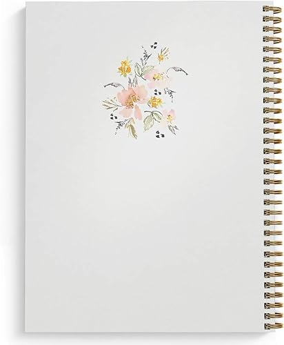 Miniatura 2 de Softcover Live Every Moment - Cuaderno motivacional en espiral de 8.5 x 11 pulgadas, 120 páginas a rayas universitarias, cubierta laminada brillante