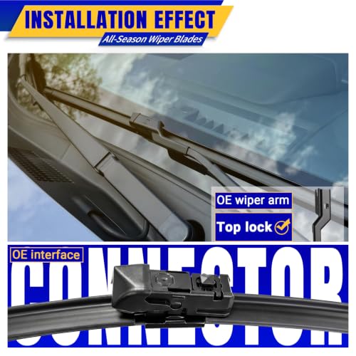Image of 24 inch 18 inch Front Wipers Fits Mazda CX5 CX-5 2017-2025 Wiper Blades