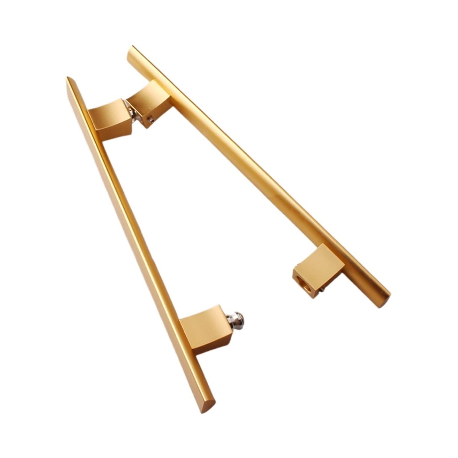 Poignée de porte en verre et bois noir mat pour sublimer votre salle de bain