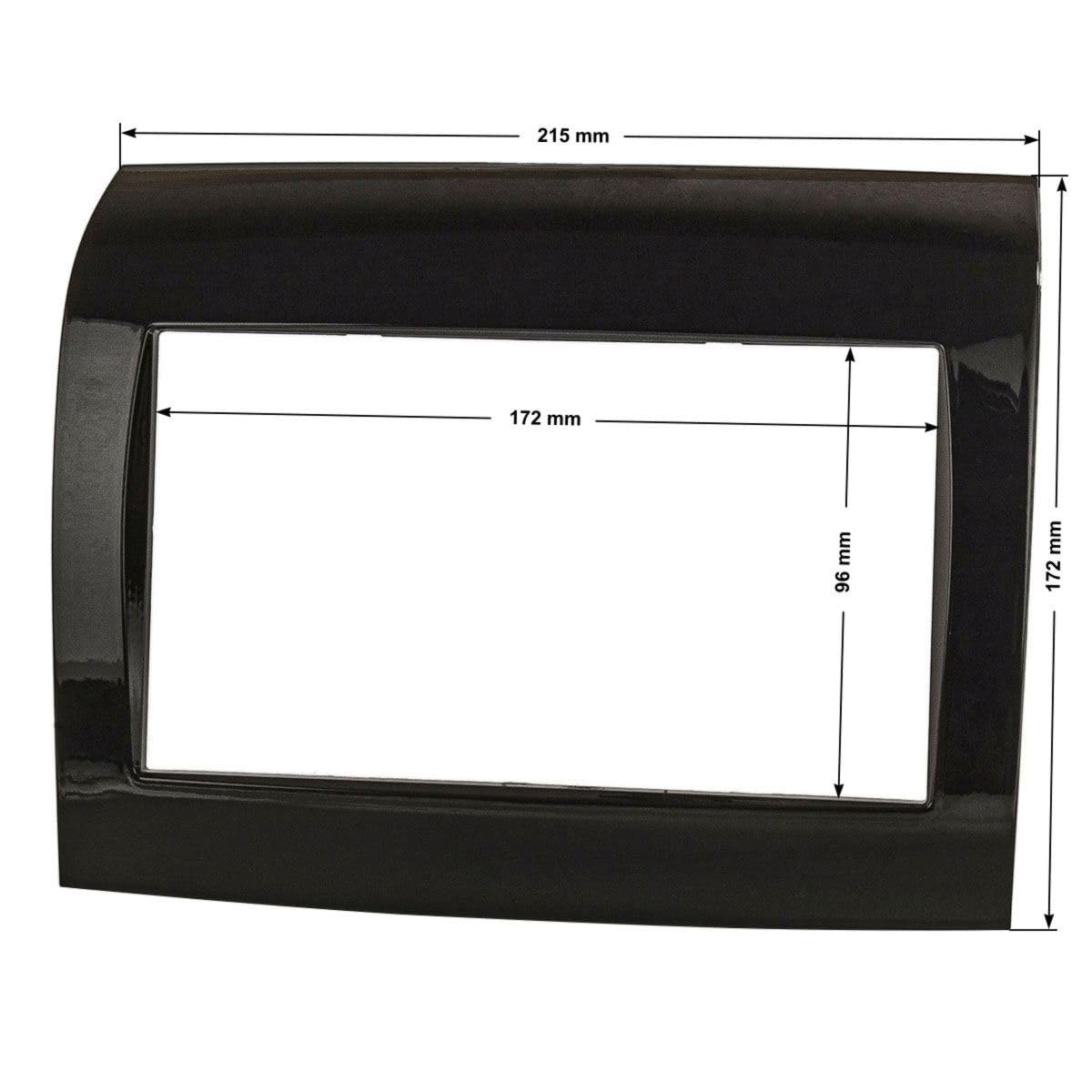 tomzz Audio 2414-077 Doppel DIN Radioblende kompatibel mit FIAT Ducato Peugeot Boxer Citroen Jumper Dodge Ram Promaster ab 2011 Piano Lack schwarz