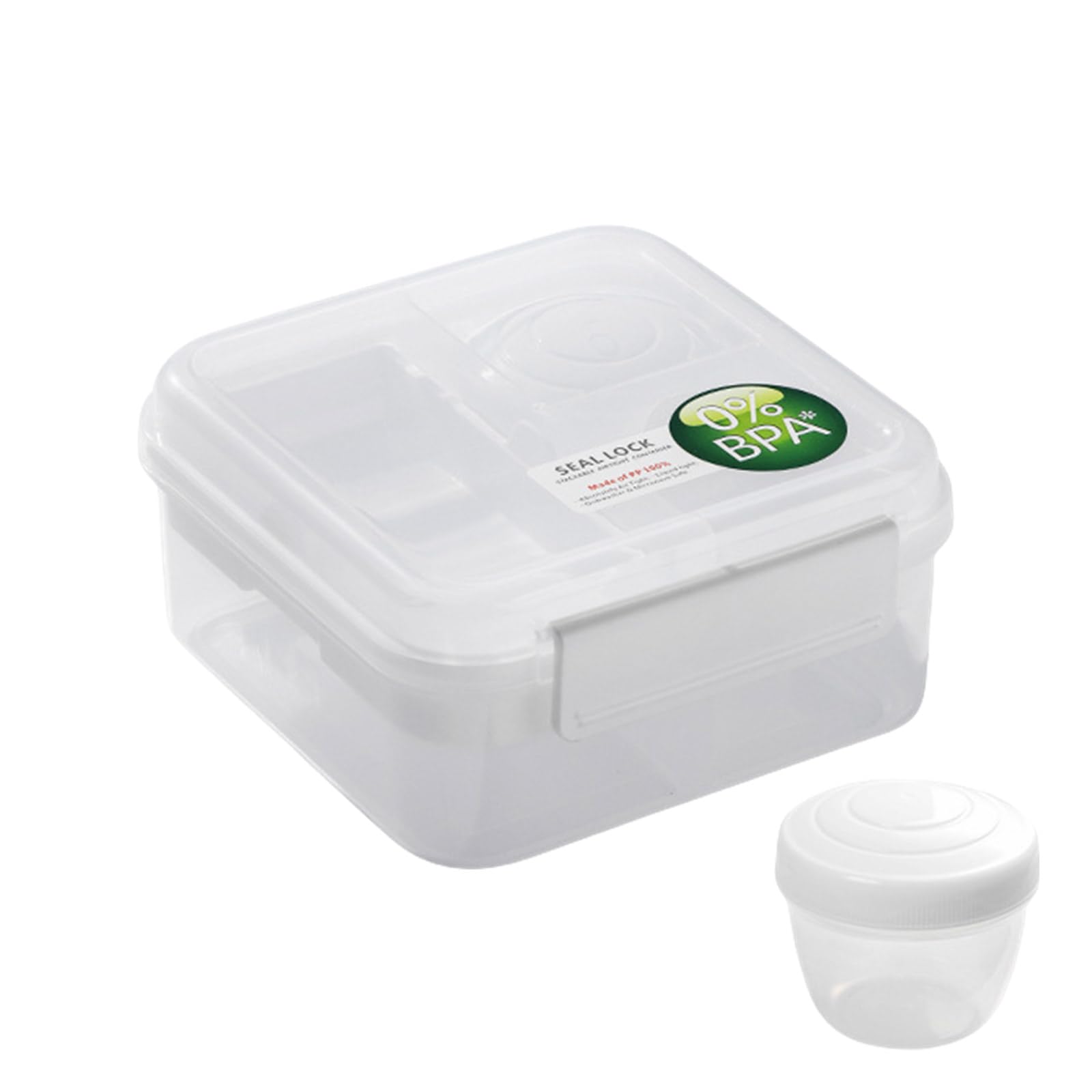 Elnwnnkc Efficient Double Layered Meal Box Leak Proof Double Deck Meal Container Sturdy for Worker and Family Use Lunch Box