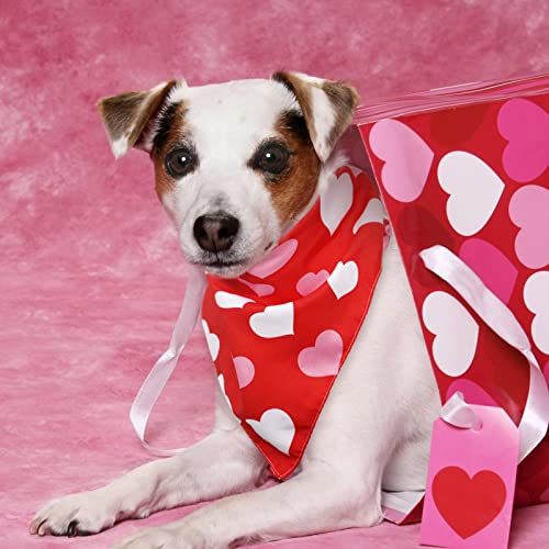 Whaline 6 Pack Valentine's Day Pet Bandanas Heart Pet Neckerchief Shamrock Clover Triangle Dog Bibs Easter Spring Bunny Dog Collar Scarf St. Patrick's Day for Pet Costume Accessories - Image 6