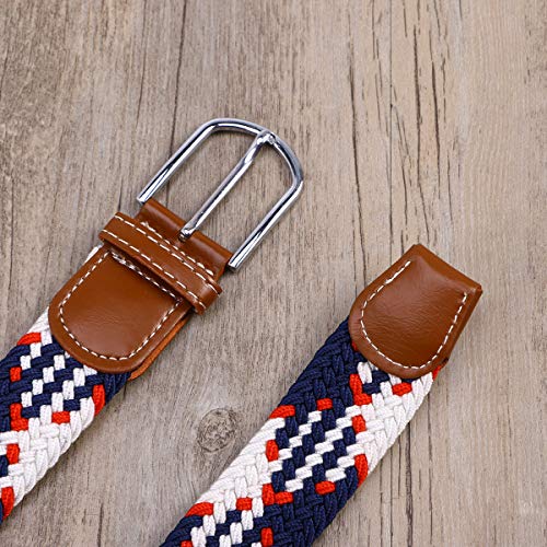 Vosarea Cinto de lona unissex com fivela de metal elástica (cores sortidas)