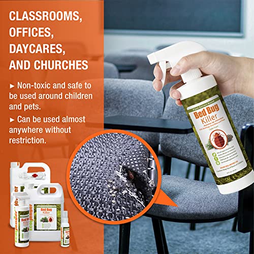 Image of EcoVenger Bed Bug Killer with Remote Sprayer 1 Gal - Kills 100% All Stages on Contact- Kills Resistant Bugs- Kills Eggs- 14 Day Residual Protection- Non-Toxic- Child & Pet Friendly