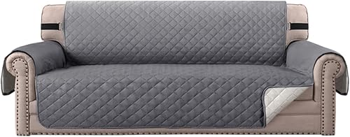 Vista 57 de MIFXIN Funda reversible para sofá, impermeable, antideslizante, lavable, con correa elástica, protector de muebles para mascotas, perros y niños