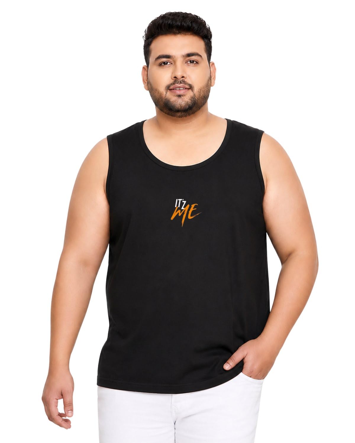 future clothing enterprises Men's Cotton Blend Crew Neck T-Shirt, Casual, Solid, Oversized Fit, Breathable, Plus Size, Short Sleeve-picture-13