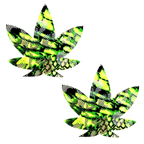 Cache-tétons Weed Leaf Nipztix Neva Nude adhésifs et imperméables