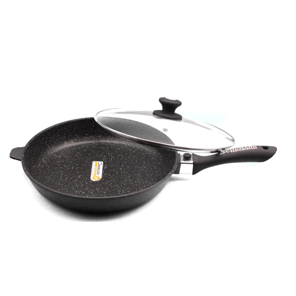 Schumann Professionnel - Lot de 5 Casseroles Gamme Eternelle - Compatibles Tous feux dont Induction - Acier Inoxydable sans PFOA - Poignées Accroche Confort en Silicone 12/14/16/18/20cm