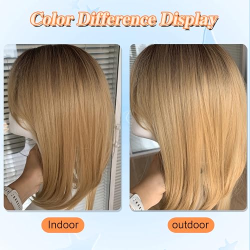Image of Synthetic Hair Topper with Bangs 18 Inch Layered Toppers for Women with Thinning Hair 5.5 inch x 5 inch hand Tied Forehead Hairline 360 3D Cover Wispy Synthetic Toppers Hair for Women Fiber Wiglets