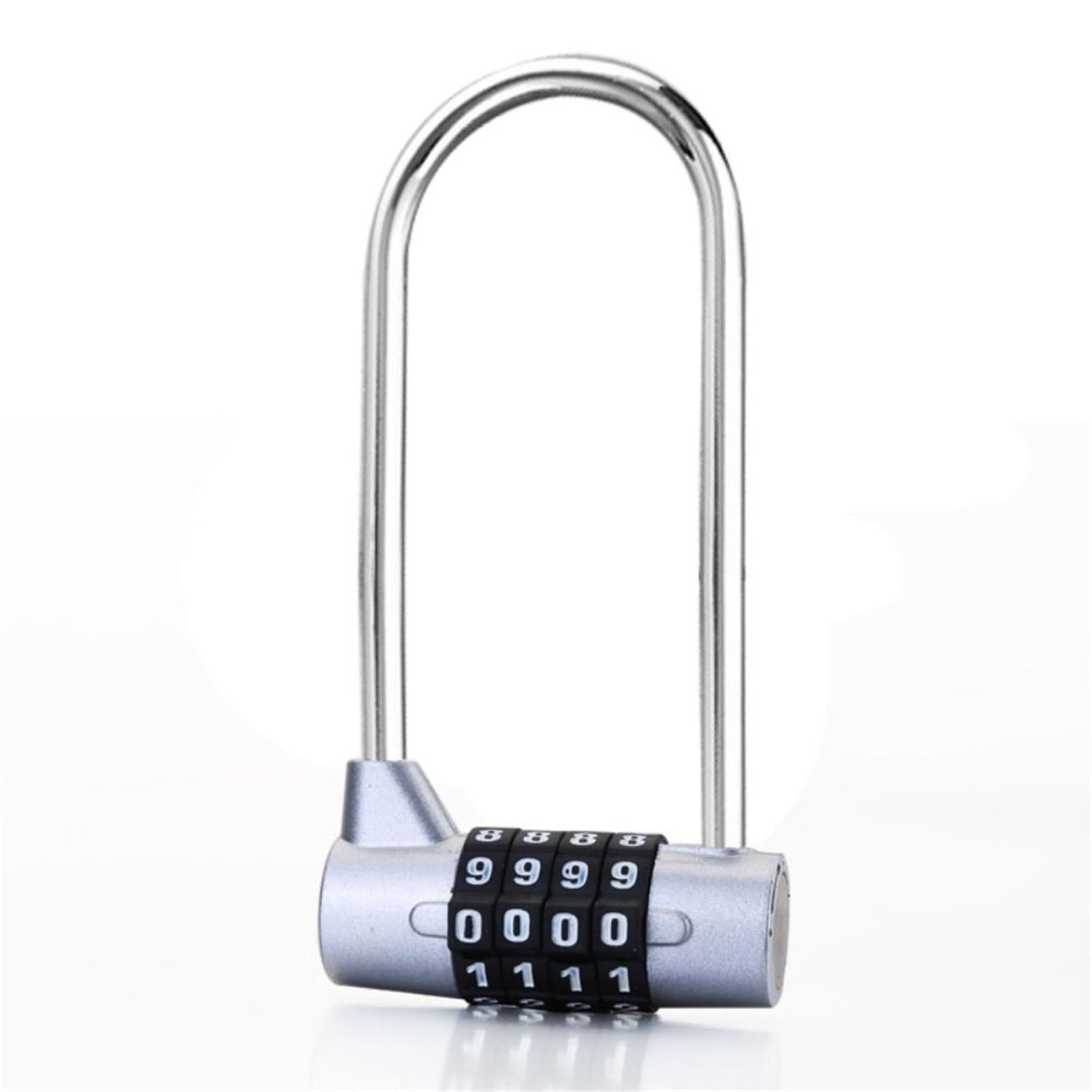Bghyjkol Silver Padlock Lengthened Shackle Lock
