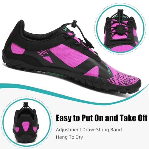 Image of SAGUARO Womens Mens Barefoot Shoes Minimalist Trail Runner Wide Toe Box Zero Drop Outdoor Cross Training Shoe