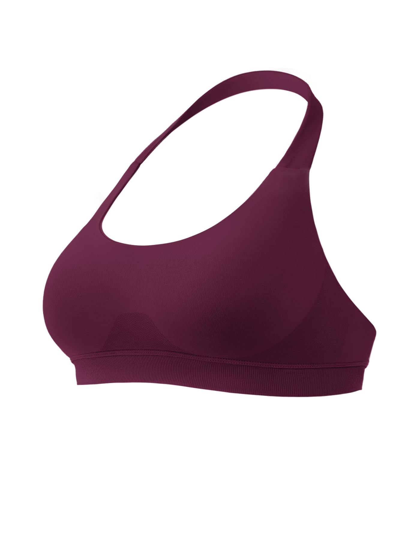 YEOREO SoftHue Women Halter Sports Bra Workout Seamless Padded Basic Bra Open Back Yoga Gym Crop Top