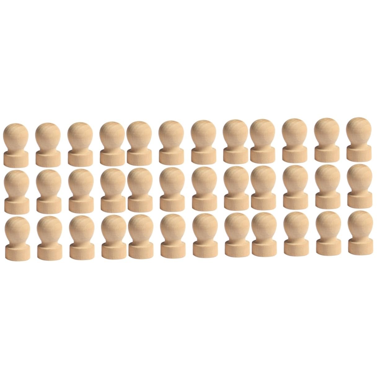 Lurrose 36stücke Teiliges Handgefertigte Holzgriffe Für Wachsstempel Robuste Und Stilvolle Stempelgriffe Für Personalisierte Siegel Für Einladungen Karten Und -projekte