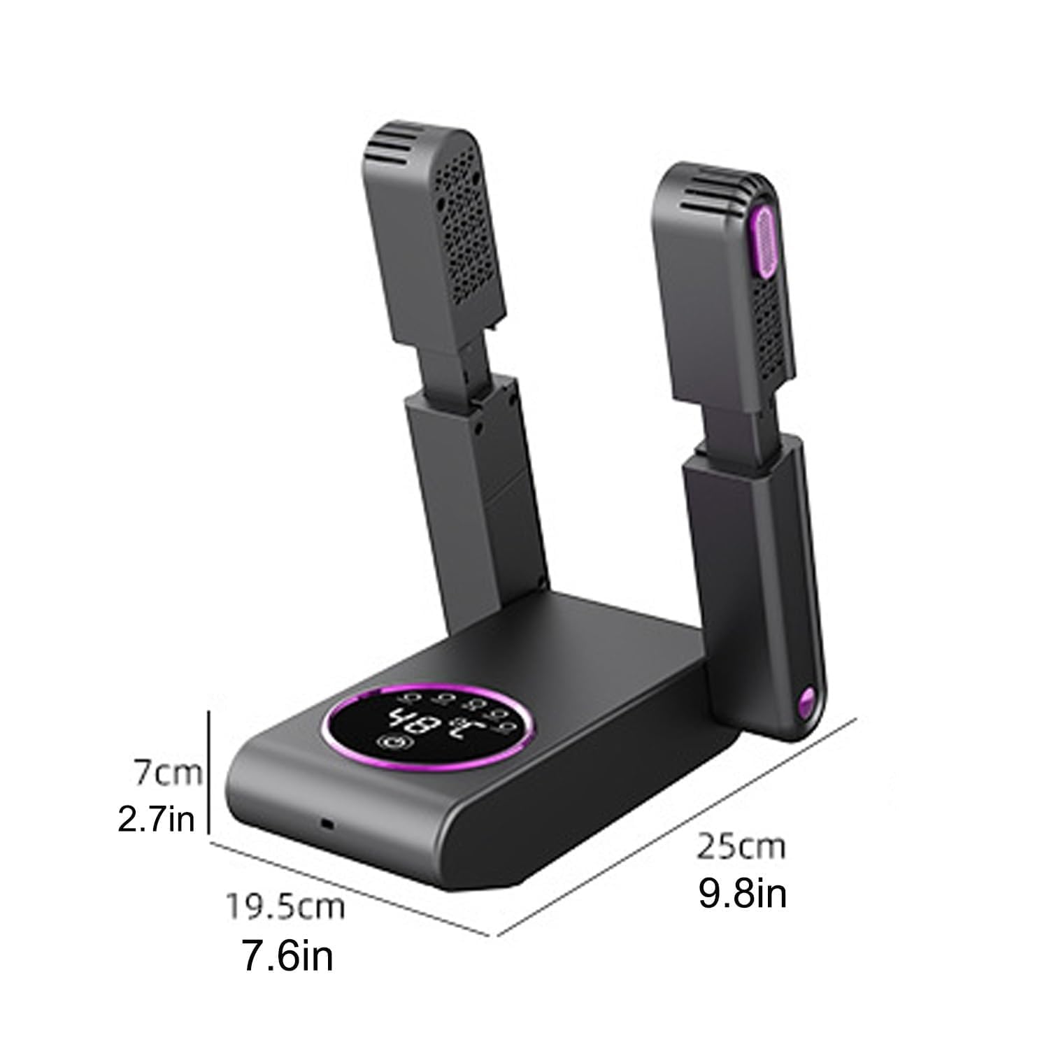 Sèche-chaussures Et Sèche-bottes Avec Minuterie Intelligente De 120 Minutes, Circulation D'air À 360° 48 °C, Sèche-gants Pliable 180°