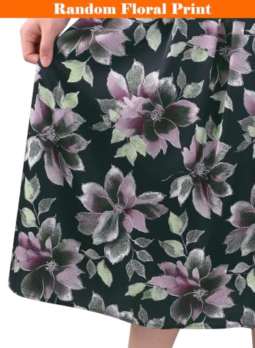 Image of VFSHOW Womens Work Business Casual Church Pockets Belted A-Line Midi Dress